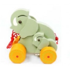 Wooden Pull Along Elephant Wooden Pull Along Elephant